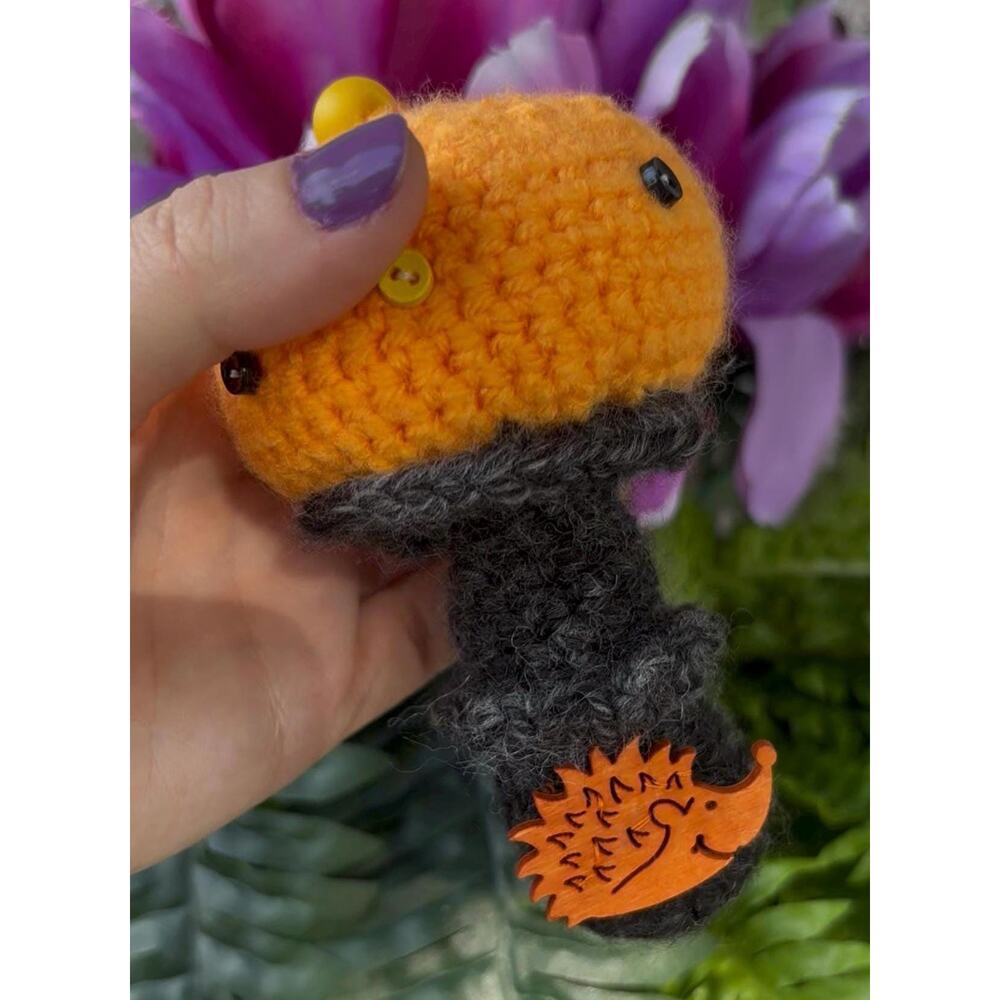 Handmade Crochet Mushroom Ornament: Unique Hanging Home Decor